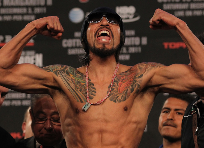 Miguel Cotto v Antonio Margarito - Weigh In Miguel Cotto v Antonio Margarito
