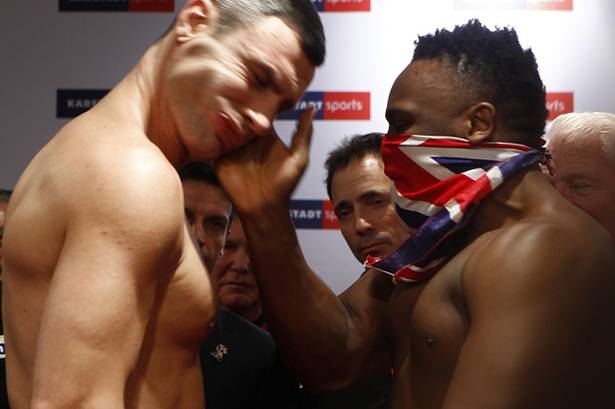 Chisora Slaps Vitali Chisora Slaps Vitali