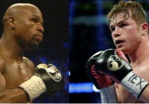 #Video simulation: Floyd Mayweather vs. Canelo Alvarez 