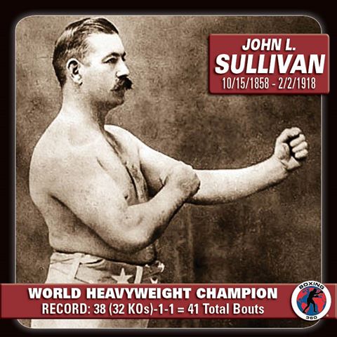 john sullivan wins heavyweight title boxing dominick mccaffrey cincinnati vacant marquis queensberry 1885 august history