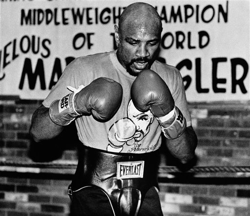 Training Champion Marvin Hagler